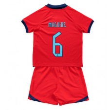 England Harry Maguire #6 Bortedraktsett Barn VM 2022 Kortermet (+ korte bukser)